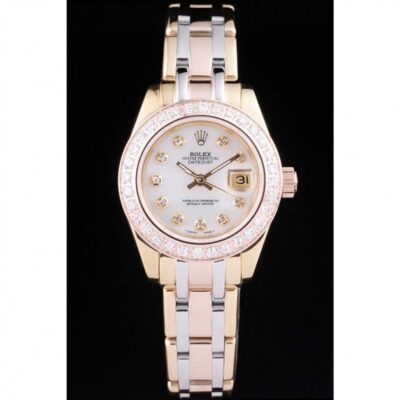 Replica Rolex Datejust White Dial RL42 Perspective View