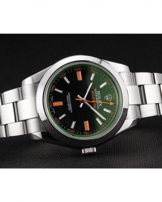 Superclone Rolex Milgauss Black Dial REP016836 Close-Up Focus