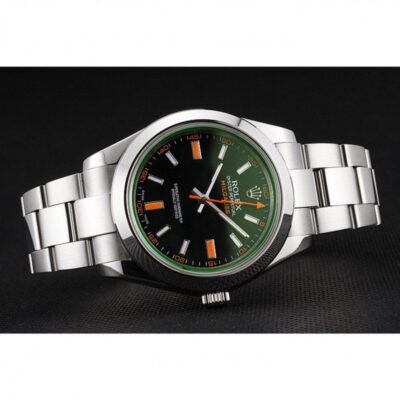Superclone Rolex Milgauss Black Dial REP016836 Close-Up Focus