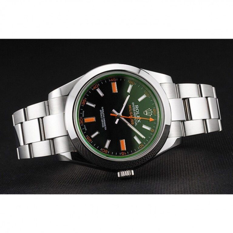 Superclone Rolex Milgauss Black Dial REP016836 Close-Up Focus