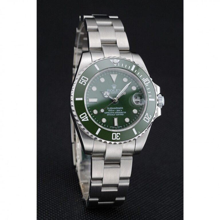 Replica Rolex Submariner Green Dial 1454151 Angle Detail