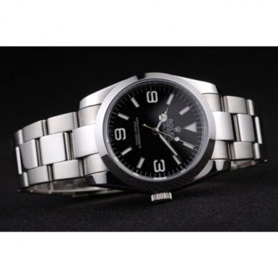 Replica Rolex Explorer Black Dial 98087 Close-Up Focus