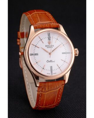 Superclone Rolex Cellini White Dial REP016795 Angle Detail