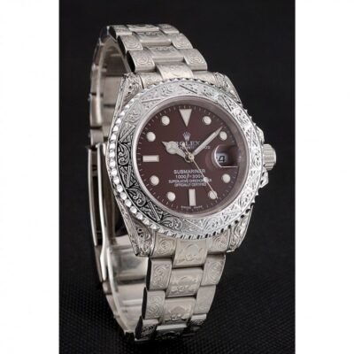 Superclone Rolex Submariner Brown Dial 1454092 Angle Detail