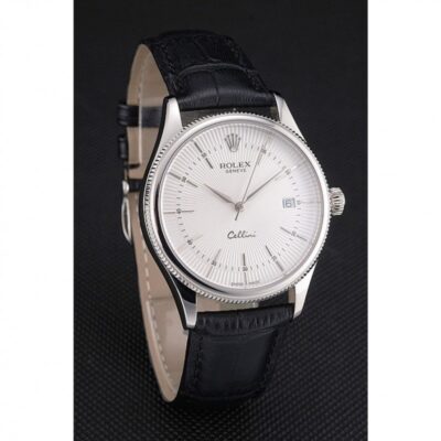 Superclone Rolex Cellini White Dial REP016802 Angle Detail