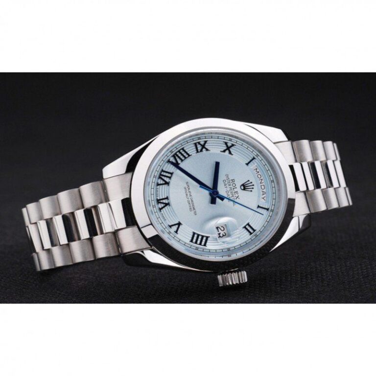 Replica Rolex Day-Date White Dial RL197 Angle Detail