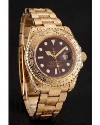 Replica Rolex Submariner Brown Dial 1454070 Angle Detail