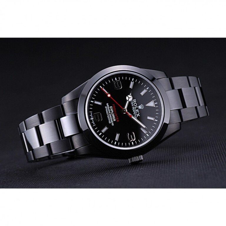 Replica Rolex Explorer Black Dial 622549 Close-Up Focus