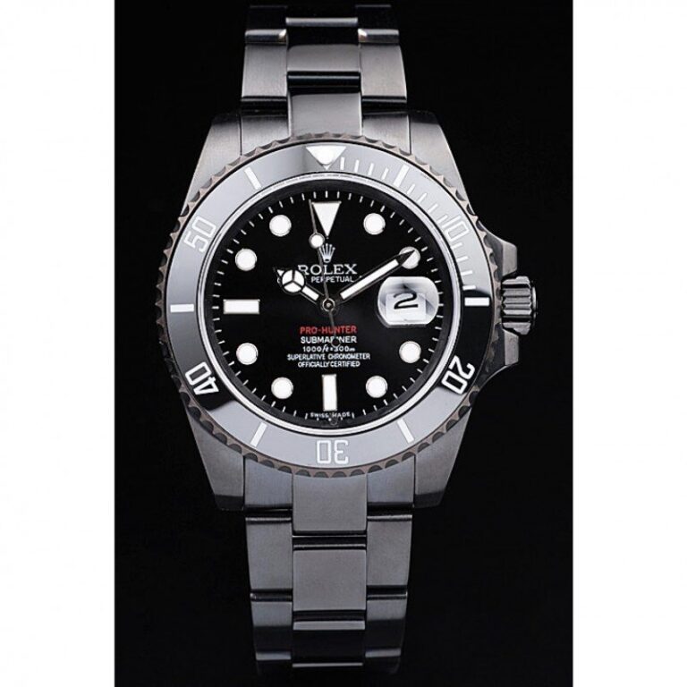 Superclone Rolex Submariner Black Dial PRHUNTERPRO Perspective View