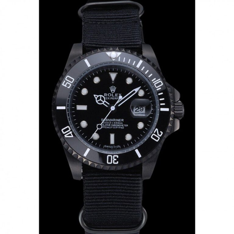 Replica Rolex Submariner Black Dial 622006 Perspective View