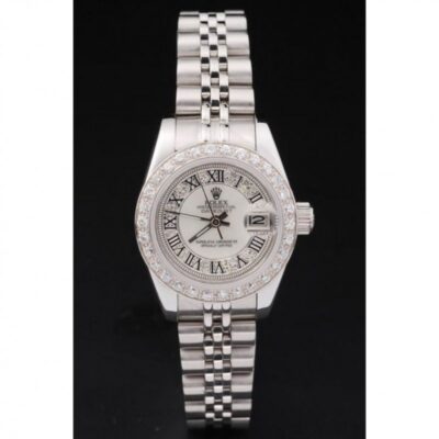 Superclone Rolex Datejust Diamond Dial SRL65 Perspective View