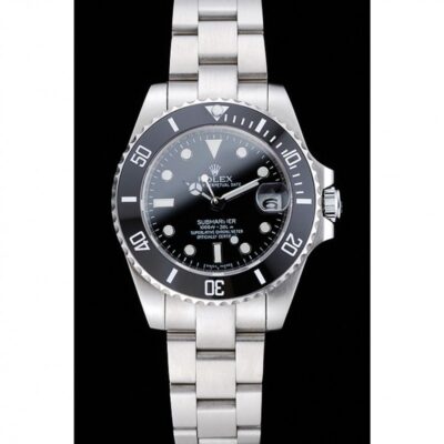 Replica Rolex Submariner Black Dial 1454153 Perspective View