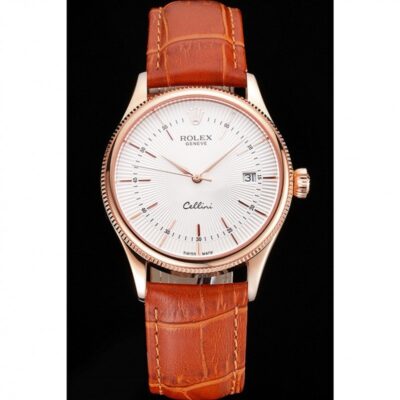 Superclone Rolex Cellini White Dial REP016812 Perspective View