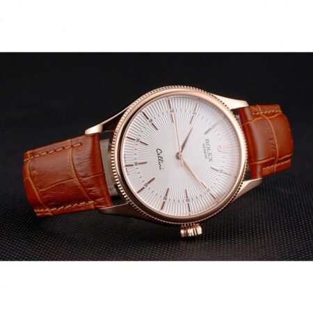 Superclone Rolex Cellini 38mm White Dial REP016801 5