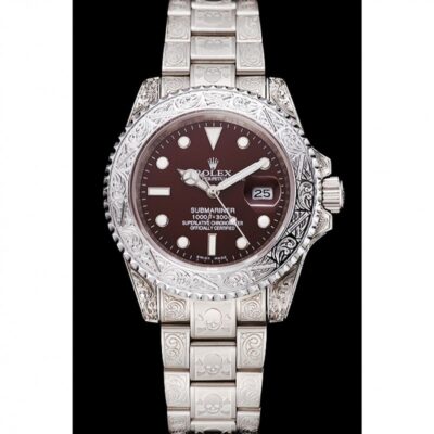 Superclone Rolex Submariner Brown Dial 1454092 Perspective View