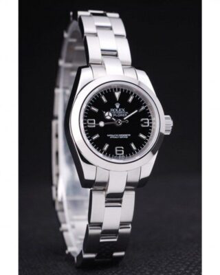 Superclone Rolex Explorer Black Dial SLR157 Angle Detail