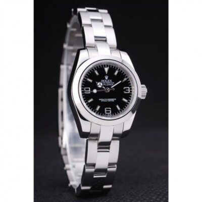Superclone Rolex Explorer Black Dial SLR157 Angle Detail