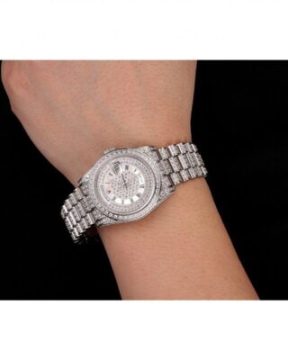 Superclone Rolex Day-Date White Dial 1453950 Alternate Angle