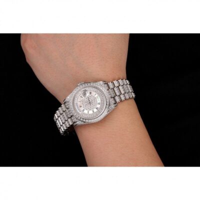Superclone Rolex Day-Date White Dial 1453950 Alternate Angle