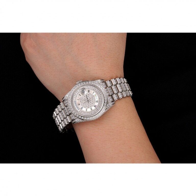 Superclone Rolex Day-Date White Dial 1453950 Alternate Angle