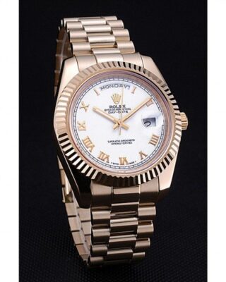 Replica Rolex Day-Date White Dial 622546 Angle Detail