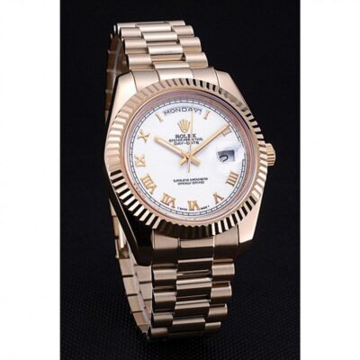 Replica Rolex Day-Date White Dial 622546 Angle Detail
