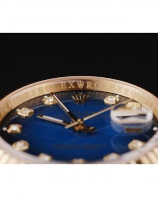 Superclone Rolex Datejust Blue Dial SRL71 Alternate Angle