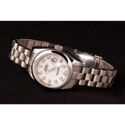 Replica Rolex Datejust White Dial RL123 Alternate Angle