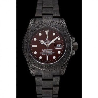 Replica Rolex Submariner Brown Dial 1454075 Perspective View