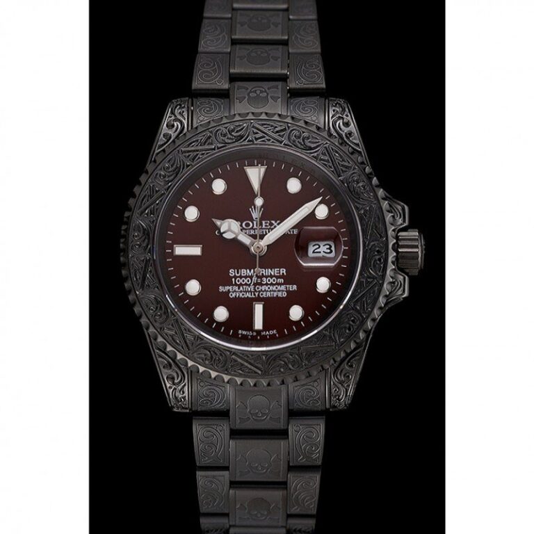Replica Rolex Submariner Brown Dial 1454075 Perspective View