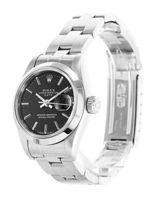Replica Rolex Datejust Black Dial 69160 Angle Detail