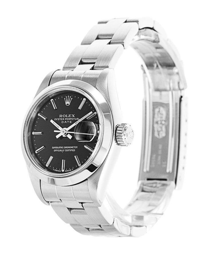 Replica Rolex Datejust Black Dial 69160 Angle Detail