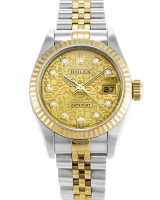Fake Rolex Datejust 26mm Gold Dial 79173