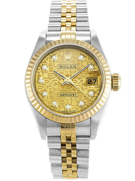 Fake Rolex Datejust 26mm Gold Dial 79173