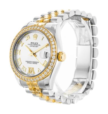 Replica Rolex Datejust White Dial 178383 Perspective View