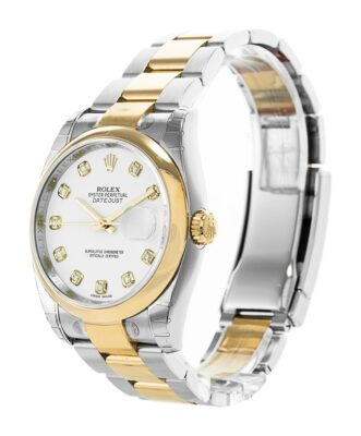 Replica Rolex Datejust White Dial 116203 Perspective View