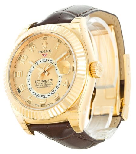 Rolex Sky-Dweller 42mm Gold Dial 326138 3