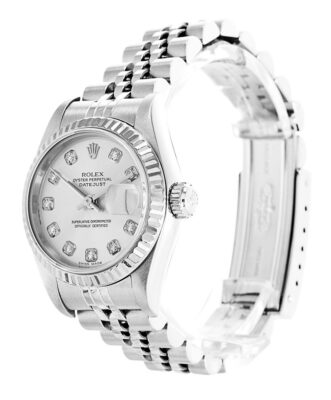 Replica Rolex Datejust White Dial 79174 Perspective View