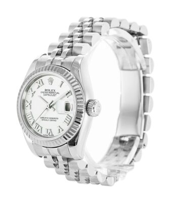 Replica Rolex Datejust White Dial 179174 Perspective View