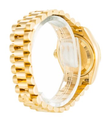 Replica Rolex Datejust Gold Dial 179178 Angle Detail