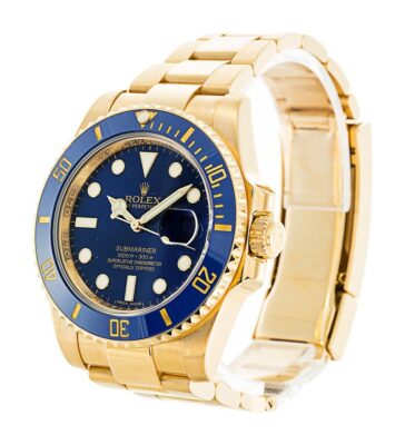 Replica Rolex Submariner Blue Dial 116618LB Perspective View