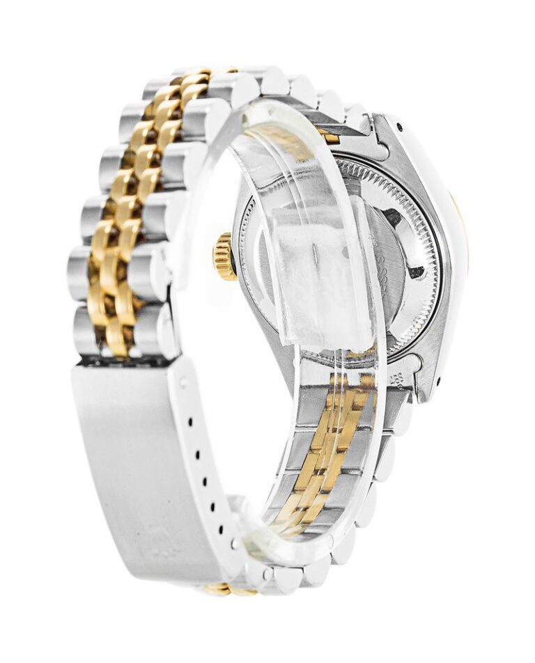 Replica Rolex Datejust Gold Dial 69173-2 Angle Detail