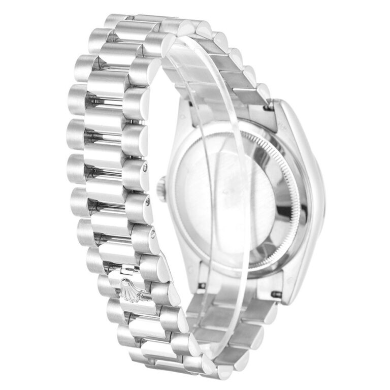 Replica Rolex Day-Date II Silver Dial 218239 Perspective View