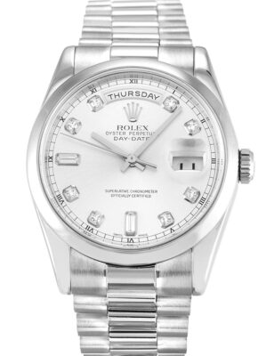 Replica Rolex Day-Date Silver Dial 118209