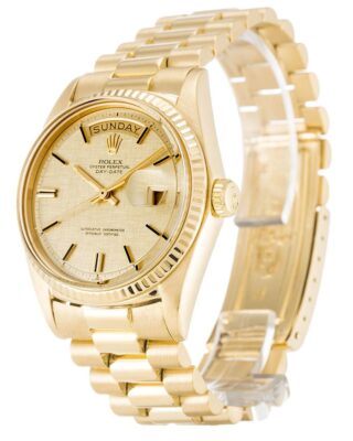 Replica Rolex Day-Date Champagne Dial 1803 Angle Detail