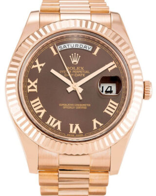 Fake Rolex Day-Date II 41mm Chocolate Dial 218235
