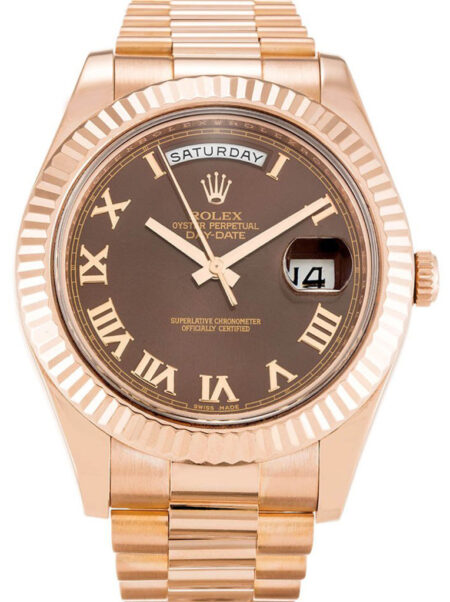 Fake Rolex Day-Date II 41mm Chocolate Dial 218235