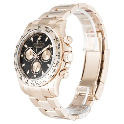Replica Rolex Daytona Black Dial 116505 Perspective View