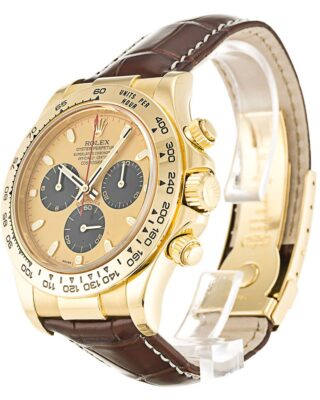 Replica Rolex Daytona Gold Dial 116518 Angle Detail