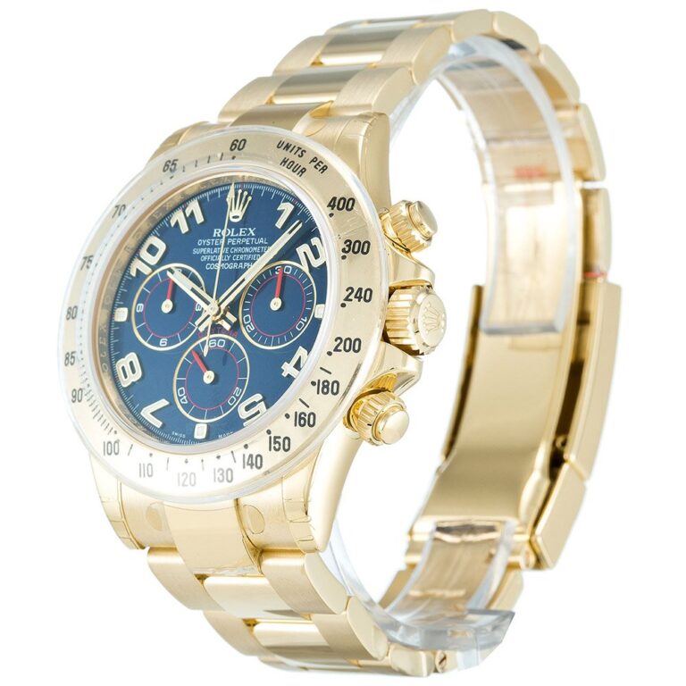 Replica Rolex Daytona Blue Dial 116528 Perspective View
